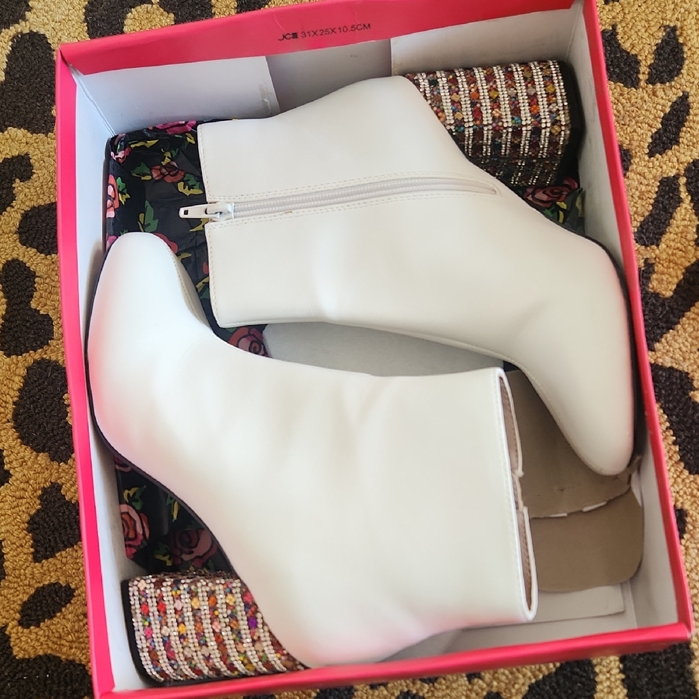 Betsey Johnson Jeweled Heel Bootie - Picture 13 of 13